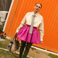Wanda Mini Skirt - Magenta Love Letter