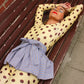 Bobbie Beam Wrap Skirt - Sunflower Sky Stripes