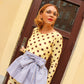 Bobbie Beam Wrap Skirt - Sunflower Sky Stripes