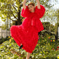 Cordelia Ball Skirt - Rosie Red