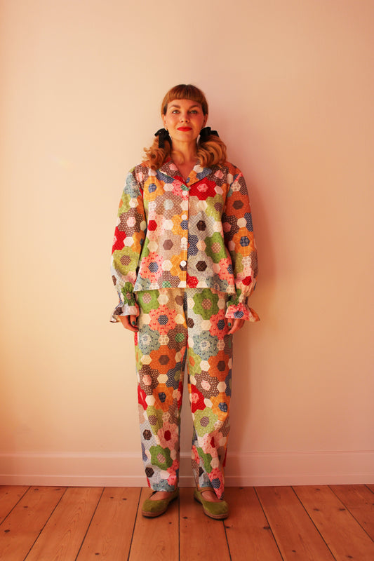 Palazzo Low Waist Pants - Patty Squares