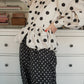 Whipped Cream Cake Jacket - Polka Noir