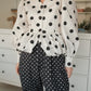 Whipped Cream Cake Jacket - Polka Noir