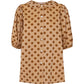 Pj Puff Shirt - Cappucino Dots