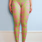 Fab Legs printed tights - Sweethearts Green