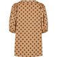 Pj Puff Shirt - Cappucino Dots