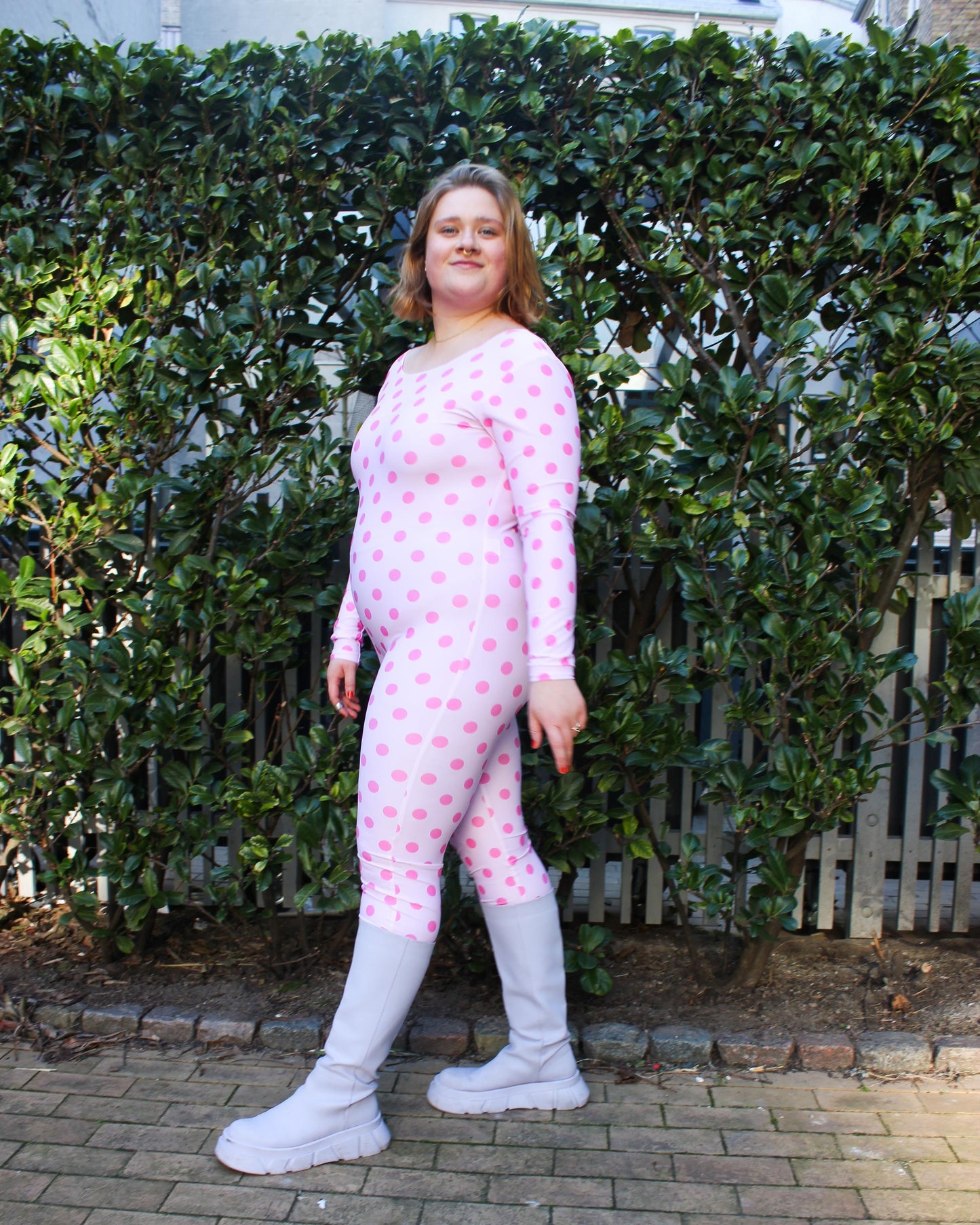 Funsie Onesie - Pink Dottie