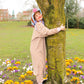 Rullegardenia Slumber Dress - Caramel Stripes
