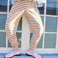 Tommy Slumber Pants S - Caramel stripes