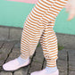 Tommy Slumber Pants S - Caramel stripes